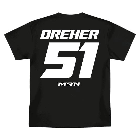 Custom Racer MRN custom name and number t shirt