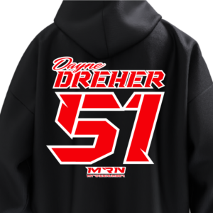 Custom motocross racing hoody holeshot ID number